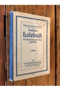 Deutsches Lesebuch für Mittelschulen, Ausgabe für Gymnasien und Realgymnasien, Zweiter Band