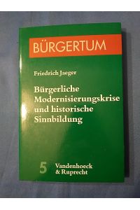 Bürgerliche Modernisierungskrise und historische Sinnbildung : Kulturgeschichte bei Droysen, Burckhardt und Max Weber.   - von / Bürgertum ; Bd. 5.