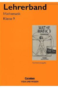 Mathematik Sekundarstufe (bisherige Ausgabe)  - Lehrerband Klasse 9, Ausgabe Gymnasium