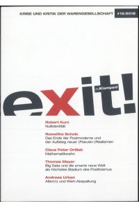 exit! Krise und Kritik der Warengesellschaft  - Heft 15/2018