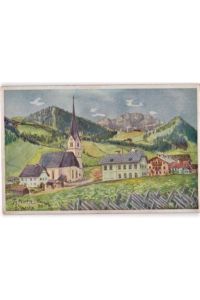 St. Martin am Tennengebirge. Frühe Ansichtskarte von M. Matzka, datiert 1913. Nicht gelaufen.