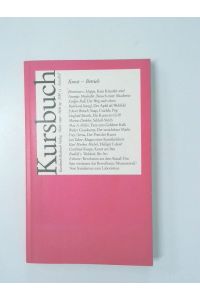 Kursbuch. Kunst - Betrieb. März 1990. Heft 99.