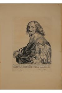 Philippus Heribertus Comes de Penbroke et Mongomery. Portrait. Halbfigur nach links. Kupferstich von Robert van Voerst (1597-1636) nach Anthonis van Dyck.