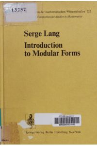 Introduction to Modular Forms.