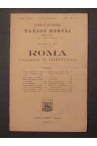 Catalogo N. 111. Roma pagana e christiana.