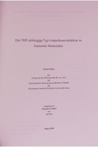 Die TRIF-abhängige Typ-I-Interferoninduktion in humanen Monozyten.
