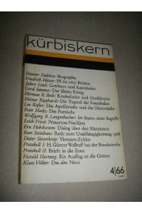 Kürbiskern. Literatur und Kritik. 4/66