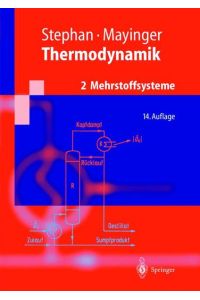 Thermodynamik  - Band 2: Mehrstoffsysteme und chemische Reaktionen. Grundlagen und technische Anwendungen