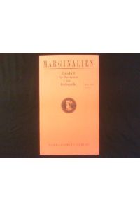 Marginalien. Zeitschrift für Buchkunst und Bibliophilie. 201. Heft (1, 2011).
