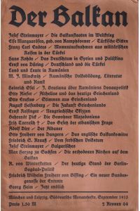Der Balkan - Süddeutsche Monatshefte Heft 12, September 1915