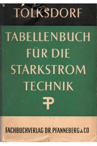 Elektro technisches Tabellenbuch, Starkstrom Technik