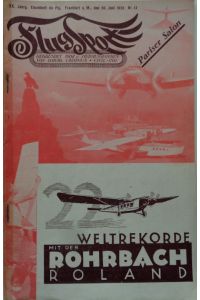 FlugSport (1928).   - Illustrierte technische Zeitschrift und Anzeiger für das gesamte Flugwesen.