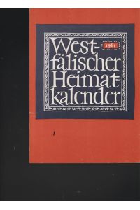 Westfälischer Heimatkalender 1981.   - 35. Jahrgang.