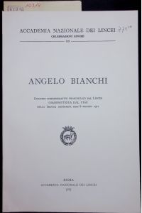 ANGELO BIANCHI.   - 50