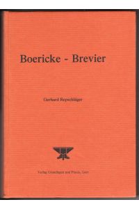 Boericke-Brevier. Mit Beiheft Nachträge und Beiheft Therapeutischer Index.