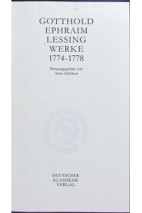 Werke und Briefe. Werke 1774-1778.