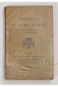 Pensées de Marc Aurèle. . Ornements gravés sur bois par Alfred Latour. .