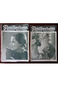 Familienheim. Illustrierte Romanzeitung. 13. Jahrgang. 33 Hefte - 1933  - Auf den Titelseiten jeweils ein Portraitphoto eines Schauspielers.