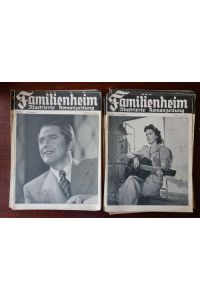Familienheim. Illustrierte Romanzeitung. 14. Jahrgang. 23 Hefte - 1934  - Auf den Titelseiten jeweils ein Portraitphoto eines Schauspielers.