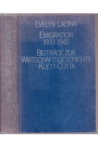 Emigration 1933 - 1945. Sozialhistorische Darstellung der deutschsprachigen Emigration und einiger ihrer Asylländer aufgrund ausgewählter zeitgenössischer Selbstzeugnisse.