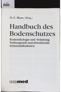 Handbuch des Bodenschutzes.