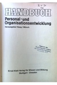 Handbuch Personal- und Organisationsentwicklung.