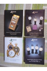 Collection of 4 catalogues: Important Watches, Wristwatches and Clocks Geneve 20. October 1991; Geneve 18 October 1992; Geneve 25. April 1993 and Milanoa 29 March 1993.