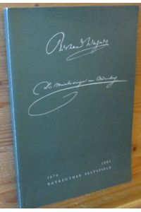 Richard Wagner: Die Meistersinger von Nürnberg.   - Programmheft II -  Bayreuther Festspiele 1876-1981