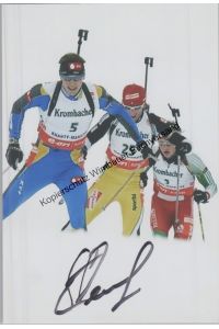 Original Autogramm Andrij Wassylowytsch Derysemlja Biathlon /// Autograph signiert signed signee