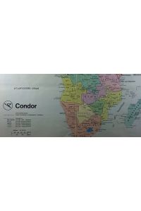 Condor Streckennetz mit angeflogenen Landeplätzen [Karte]  - / Kartographie: Volker Hildebrandt