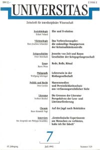 Universitas. 45. Jahrgang Nummer 529.   - Zeitschrift für interdisziplinäre Wissenschaft.