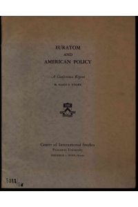 Euratom and American policy.   - A conference report