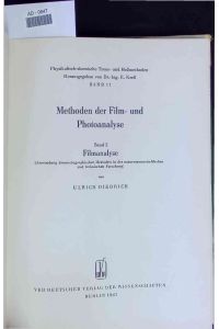 Methoden der Film- und Photoanalyse.   - AD-0647. Band 2