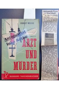 Arzt und Mörder : Roman + Zeitungsausschnitt: Weiss - Lathan -  - Reihe / Bürgers Taschenbücher ; Nr. 16 -