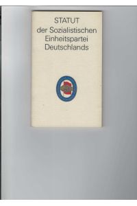 Statut der Sozialistischen Einheitspartei Deutschlands (SED).