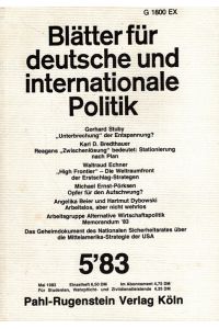 Blätter für deutsche und internationale Politik Heft 5/83 (28. Jahrgang)
