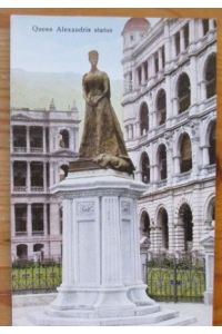 Queen Alexandris Statue. Post Card. Carte Postale.   - Specially made for: The Graeco Egyptian Tobacco Store. Hongkong  No. 9,