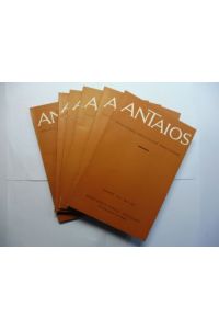 ANTAIOS - BAND IV (4. Jahrgang) 6 HEFTE. KOMPLETT *.   - Mit versch. Beiträgen von z.b. Siegbert Hummel, Mircea Eliade, Ernst Jünger, Roger Caillois u.a.