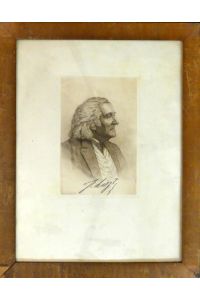 [Radierung, Brustbild nach rechts] F. Liszt