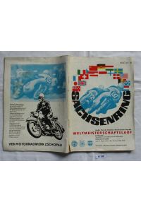 Programm Weltmeisterschaftslauf Sachsenring Hohenstein-Ernstthal 1963