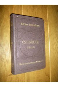 Meyers Reisebücher: Österreich und das angrenzende Ungarn
