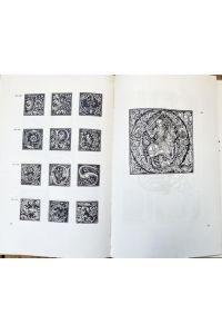 Initialschmuck französischer Frühdrucke. 1011 Initialen des fünfzehnten Jahrhunderts. Mit zahlreichen Abbildungen auf 117 Seiten.