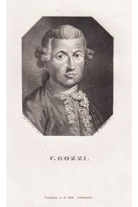 C. Gozzi.  - Carlo Gozzi (1720-1806) Italian dramatist Dramatiker Theaterdichter poet / Portrait
