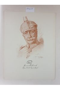 Generalleutnant Kosch : Porträt nach einer Rötelzeichnung :  - (aus: Unsere Heerführer : Porträte im Felde nach der Natur gezeichnet) :