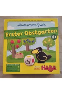 HABA 4655: Meine ersten Spiele - Erster Obstgarten (Holzfrüchte 3D)[Kinderspiel].   - Achtung: Nicht geeignet für Kinder unter 3 Jahren.