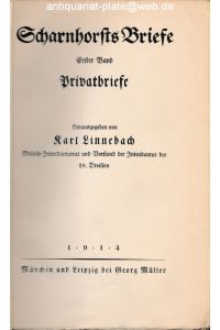 Scharnhorsts Briefe. Band 1.