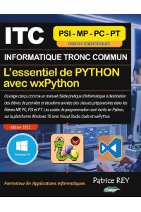 ITC - MPSI - Essentiel De Python Avec wxPython - avec Visual Studio Code