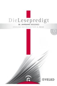 Die Lesepredigt, Perikopenreihe V / Die Lesepredigt 2022/2023  - Mit CD-ROM. Loseblattausgabe