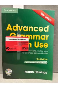Advanced Grammar in Use Book with Answers and CD-ROM 3rd Edition: A Self-Study Reference and Practice Book for Advanced Learners of English