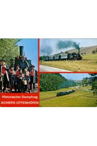 Ansichtskarte Historischer Dampfzug Achern-Ottenhöfen Eisenbahn Tracht (9959)